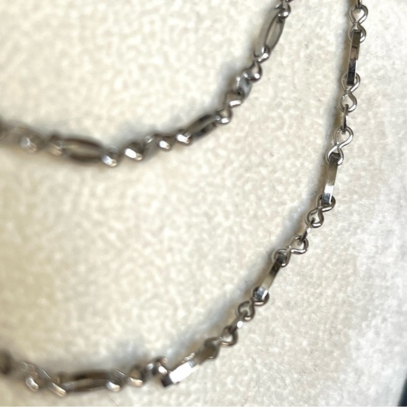 Baublebar three strand Silver Disc & Link Necklace. - Picture 12 of 12